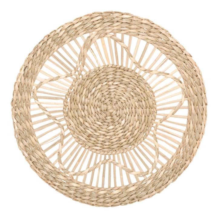 Wall decoration 3 pcs PWD-0113 pakoworld made of beige cane