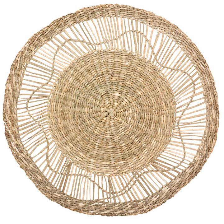 Wall decoration 3 pcs PWD-0113 pakoworld made of beige cane