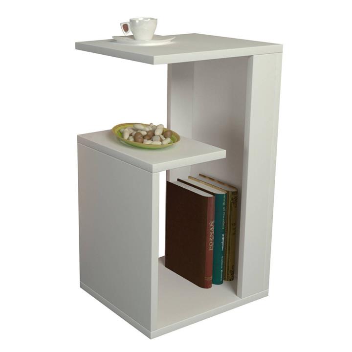 SIDE TABLE DAWN MELAMINE WHITE 35X29,5X60Hcm.HM8880.11