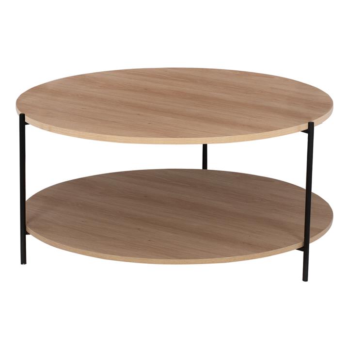 LIVING ROOM TABLE MATTEO 2 LEVELS ROUND HM8753.11 Φ75x40Hcm.
