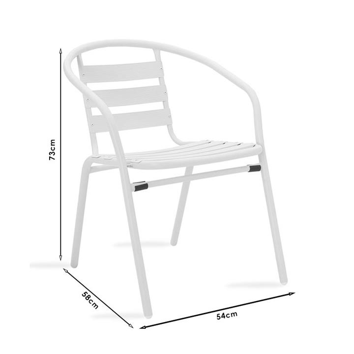 Tade pakoworld metal garden armchair in black color