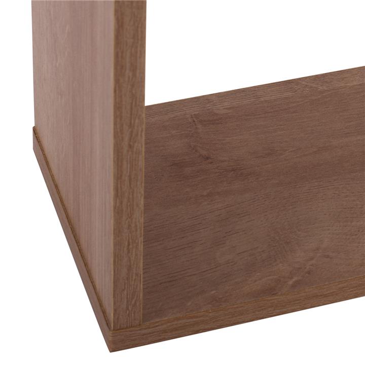 SIDE TABLE AMEER WITH STORAGE SPACES HM8881.11 MELAMINE IN NATURAL COLOR 50x17x56Hcm.