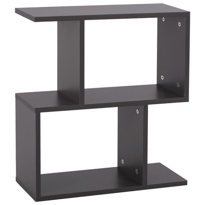 SIDE TABLE AMEER WITH STORAGE SPACES HM8881.20 MELAMINE IN GREY COLOR 50x17x56Hcm.