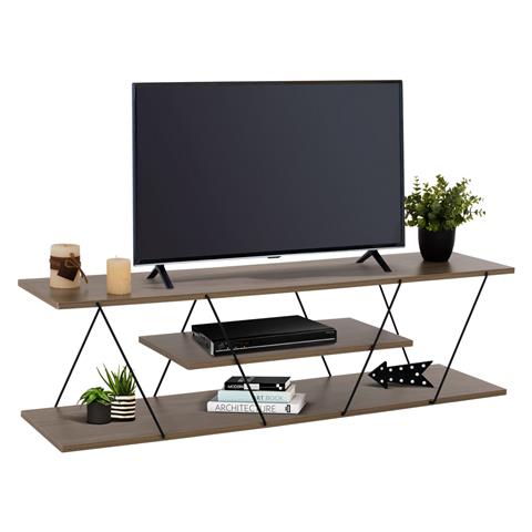TV STAND TARS HM8922.13 MELAMINE OLIVE GREY 120x32x33Hcm.