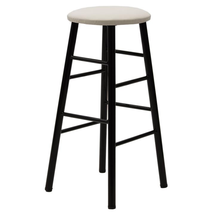 Bar stool  PWF-0655 pakoworld metallic black D35x78cm