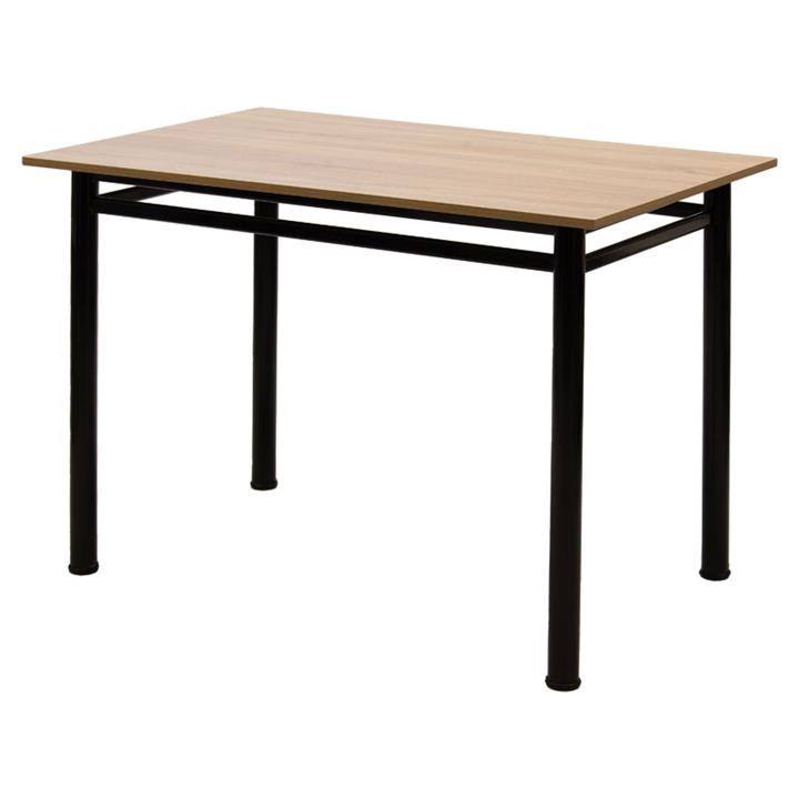 Table PWF-0644 pakoworld folding oak-leg black gloss 110x70x77cm