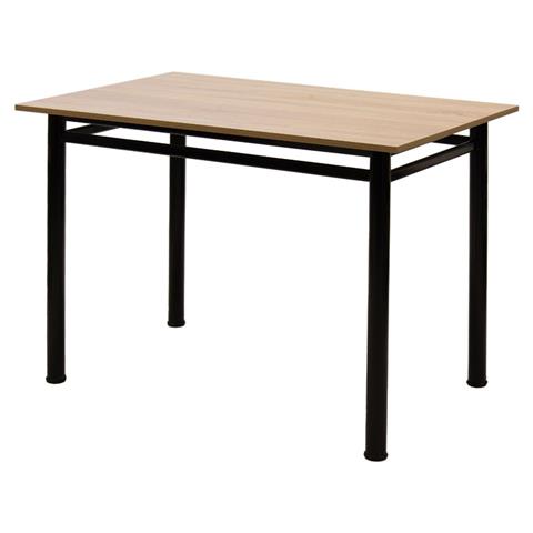 Table PWF-0644 pakoworld folding oak-leg black gloss 110x70x77cm