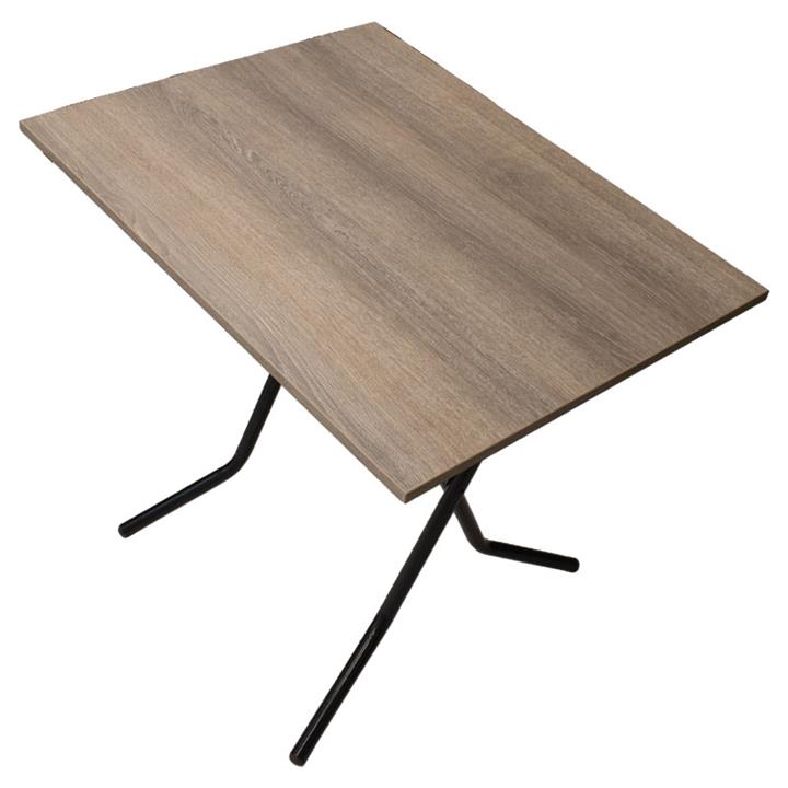 Table PWF-0643 pakoworld folding ash-leg black gloss 80x60x75cm