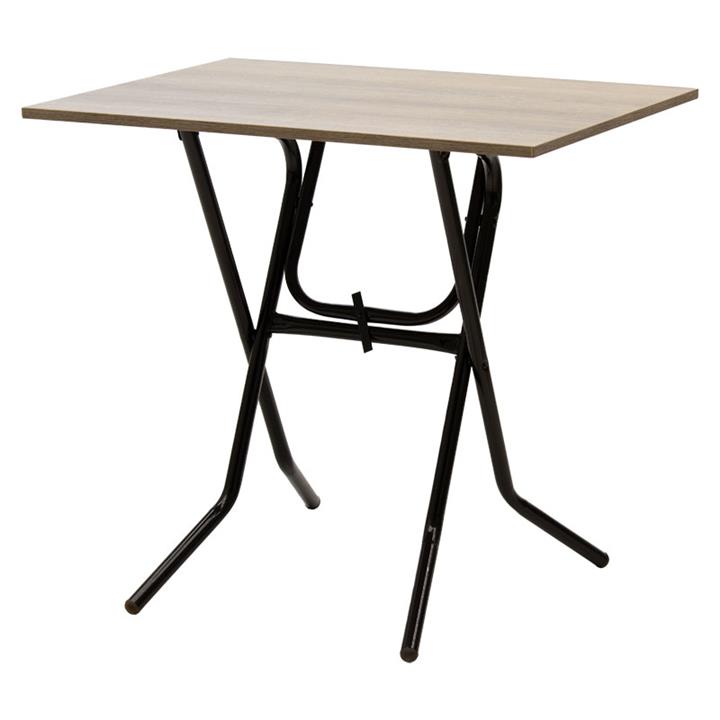 Table PWF-0643 pakoworld folding ash-leg black gloss 80x60x75cm