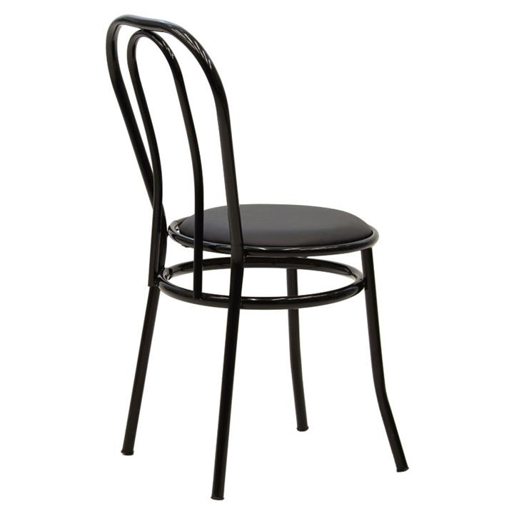 Vienna chair I pakoworld pu-metal black gloss