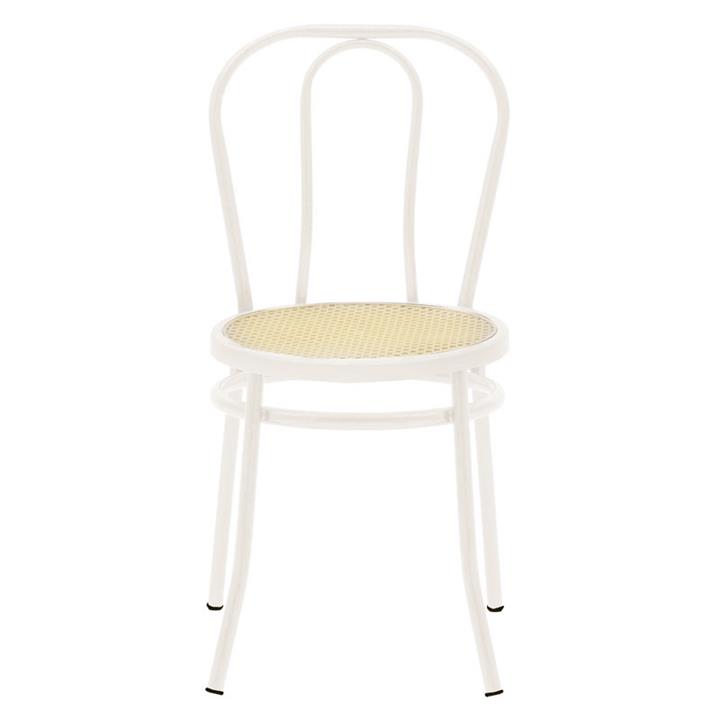 Vienna chair pakoworld pe rattan beige-metal ecru