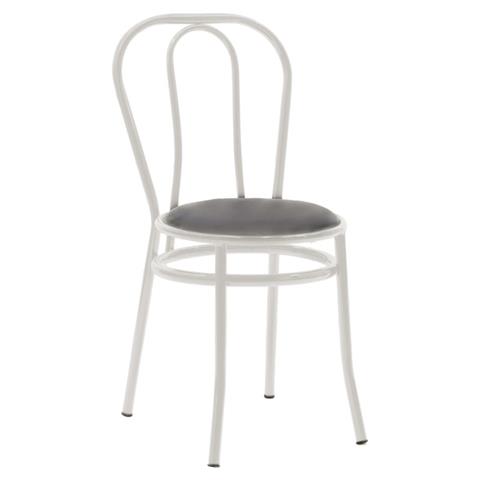 Vienna chair I pakoworld pu black-metal ecru