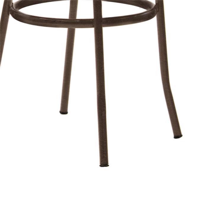 Vienna chair I pakoworld pu black-metal brown forged