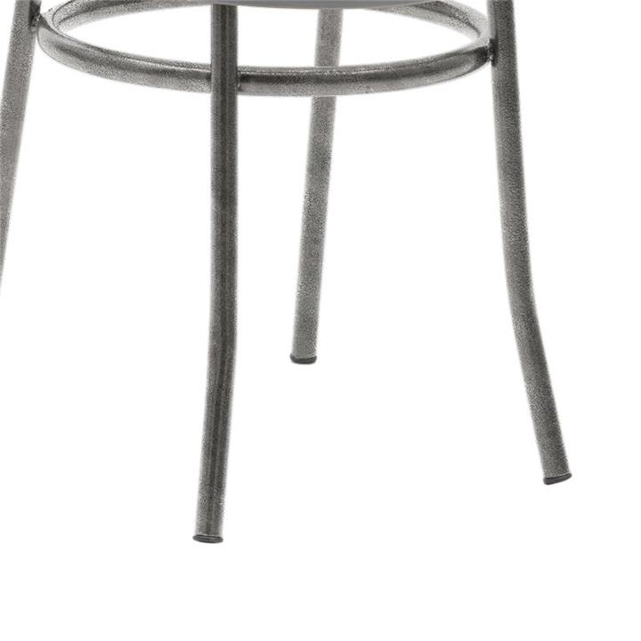 Vienna chair I pakoworld pu black-metal gray forged