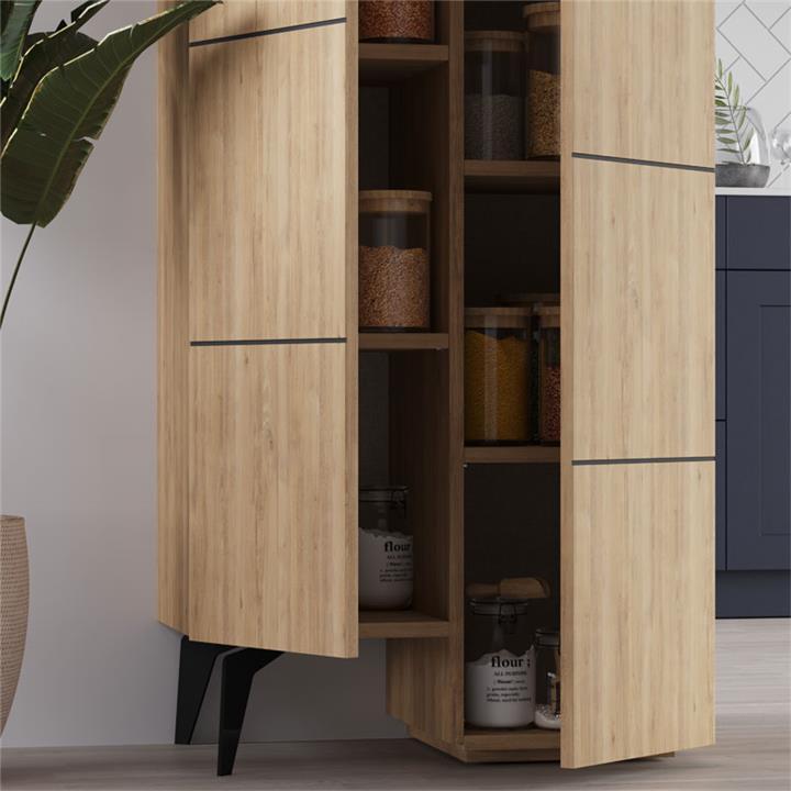 Multipurpose cabinet Romane cabinet pakoworld natural 62.2x37.4x155.4cm