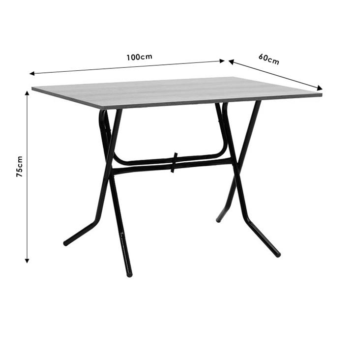 Table PWF-0643 pakoworld folding ash-leg ecru 100x60x75cm