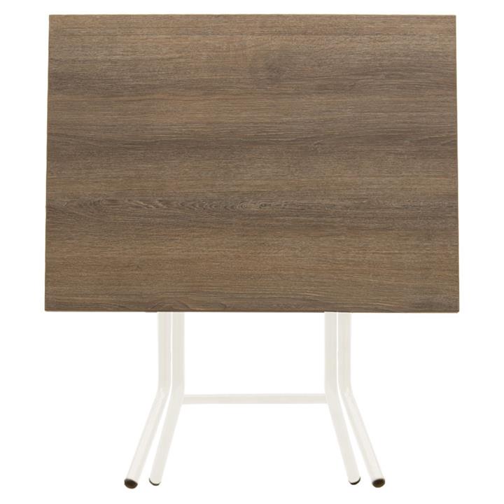 Table PWF-0643 pakoworld folding ash-leg ecru 80x60x75cm