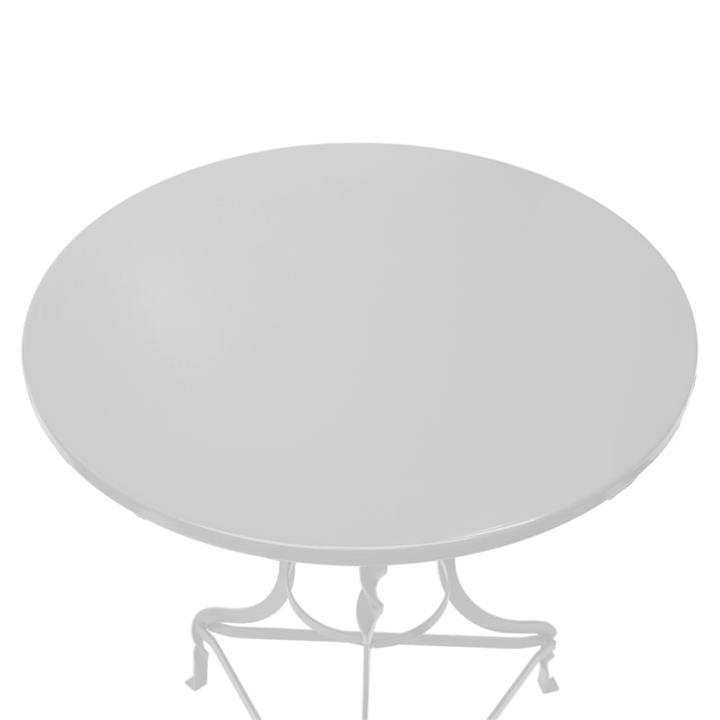 Table Noah pakoworld metallic white D58x72cm