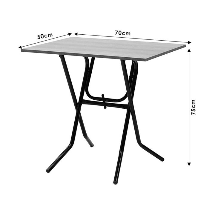 Table Liam pakoworld folding ash-leg ecru forged 70x50x75cm