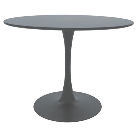 Τραπέζι Balou pakoworld MDF γκρι ματ Φ100x75εκ