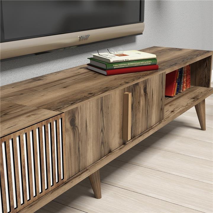 LIVING ROOM COMPOSITION HM11847.01 2PCS IN WALNUT-WHITE