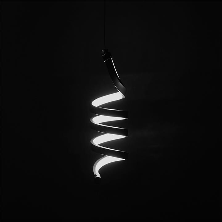 Ceiling light PWL-1172 pakoworld LED 3000K in black color D12x85cm