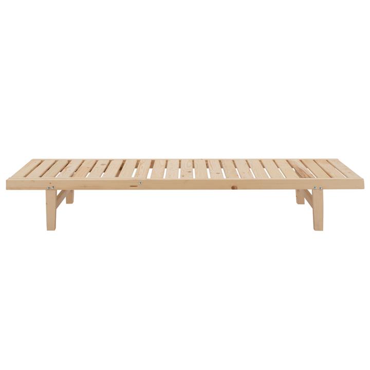PROFESSIONAL SUNBED HM11431.03 FIR WOOD IN NATURAL SHADE 194x65x30Y cm.
