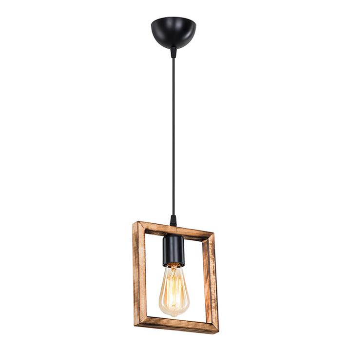 Ceiling light Isolate pakoworld Ε27 walnut 18.5x3x66cm