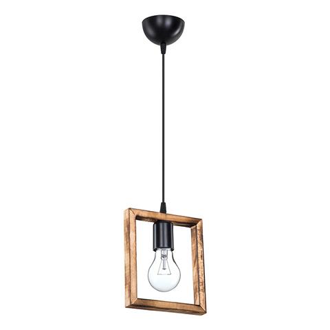 Φωτιστικό οροφής μονόφωτο Isolate pakoworld Ε27 καρυδί 18.5x3x66εκ