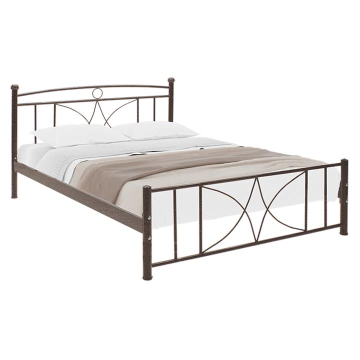 Double bed Billy pakoworld metal color brown forged 150x200cm