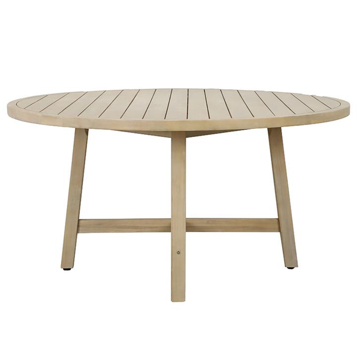 Dinner table Spice pakoworld natural acacia wood D150x75cm