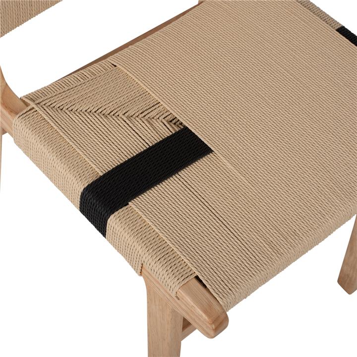 LEISURE CHAIR RUBBERWOOD AND ROPE IN NATURAL COLOR 49X59X86Hcm.HM9323.01