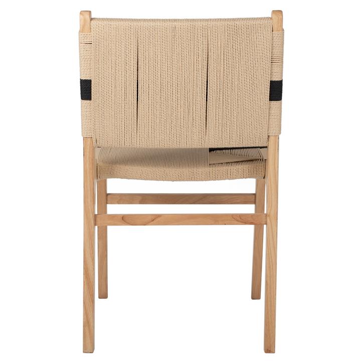 LEISURE CHAIR RUBBERWOOD AND ROPE IN NATURAL COLOR 49X59X86Hcm.HM9323.01