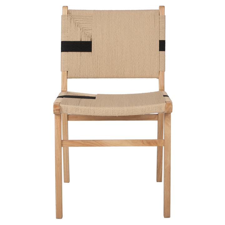 LEISURE CHAIR RUBBERWOOD AND ROPE IN NATURAL COLOR 49X59X86Hcm.HM9323.01