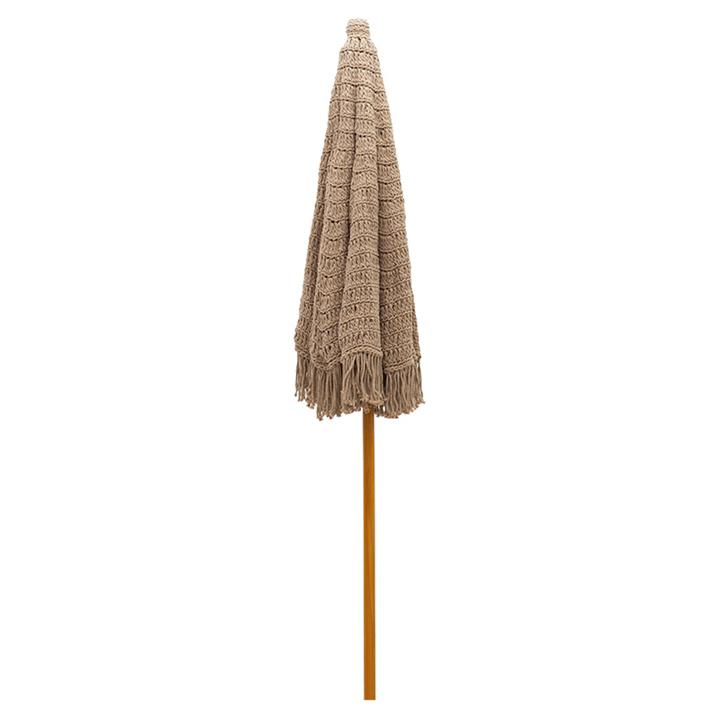 Professional umbrella Renny pakoworld beech wood D2.5m beige
