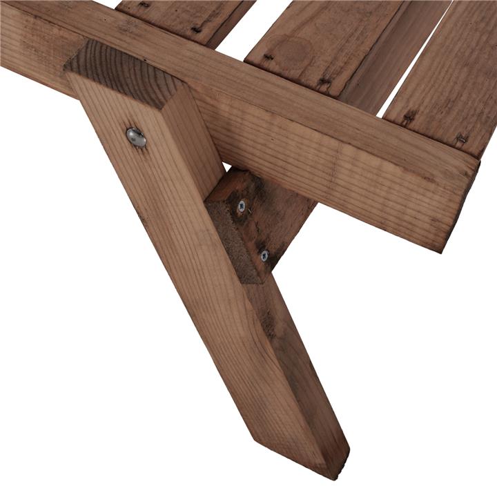 PROFESSIONAL SUNBED HM11431.01 FIR WOOD IN WALNUT SHADE 73x194x29-84,5H cm.