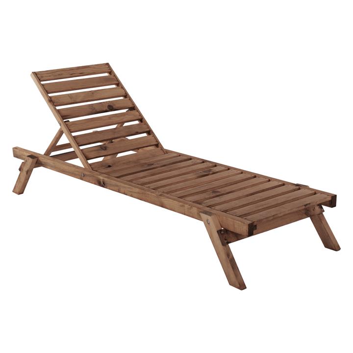PROFESSIONAL SUNBED HM11431.01 FIR WOOD IN WALNUT SHADE 73x194x29-84,5H cm.