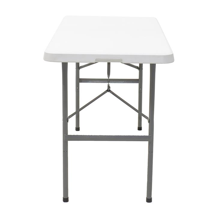 Commercial folding camping table Rodeo pakoworld with metal frame colour white 122x60x74cm