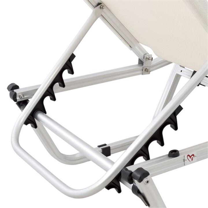 Professional Sunbed Aluminum HM5071.60 cream color 60x190x30 cm
