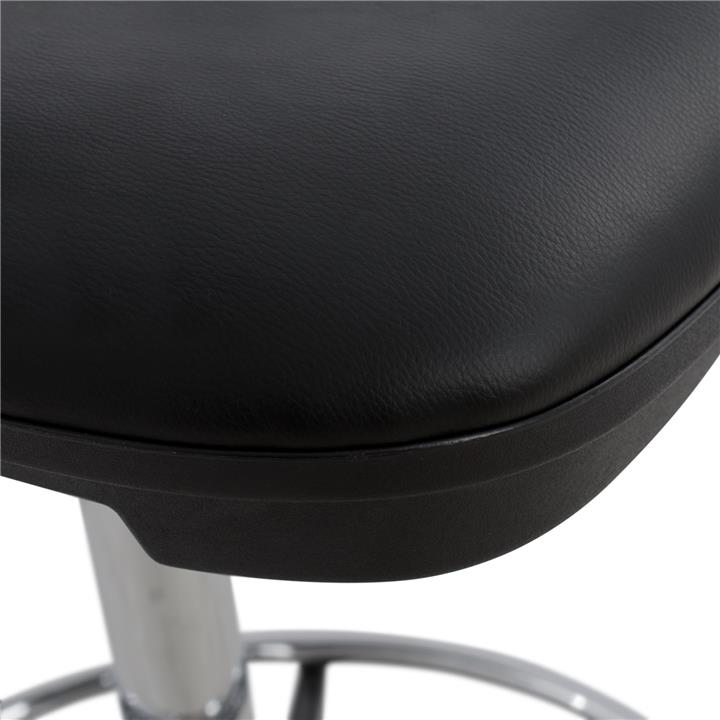 Office chair HM1042.01 with footstool-raised black 56,5x60x(114-136)  cm.