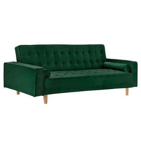 SOFA-BED SALVADOR HM3150.13 VELVET GREEN 224X88X84Y cm.