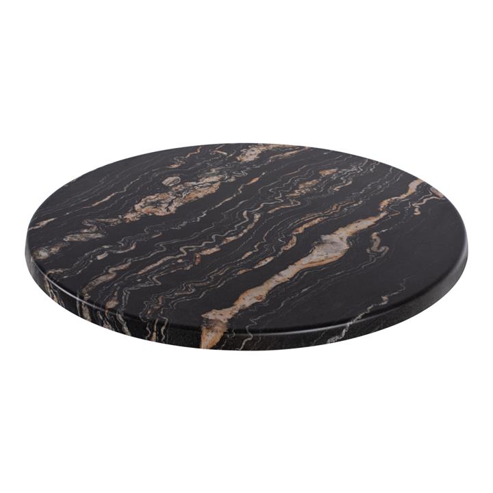 TABLETOP ROUND HM5227.15 5787 WERZALIT Φ60 BLACK GOLD MARBLE