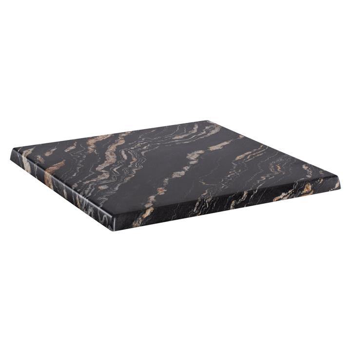 ΕΠΙΦΑΝΕΙΑ ΤΡΑΠΕΖΙΟΥ ΤΕΤΡΑΓΩΝΗ 5787 WERZALIT 70X70 εκ. BLACK GOLD MARBLE HM5230.15