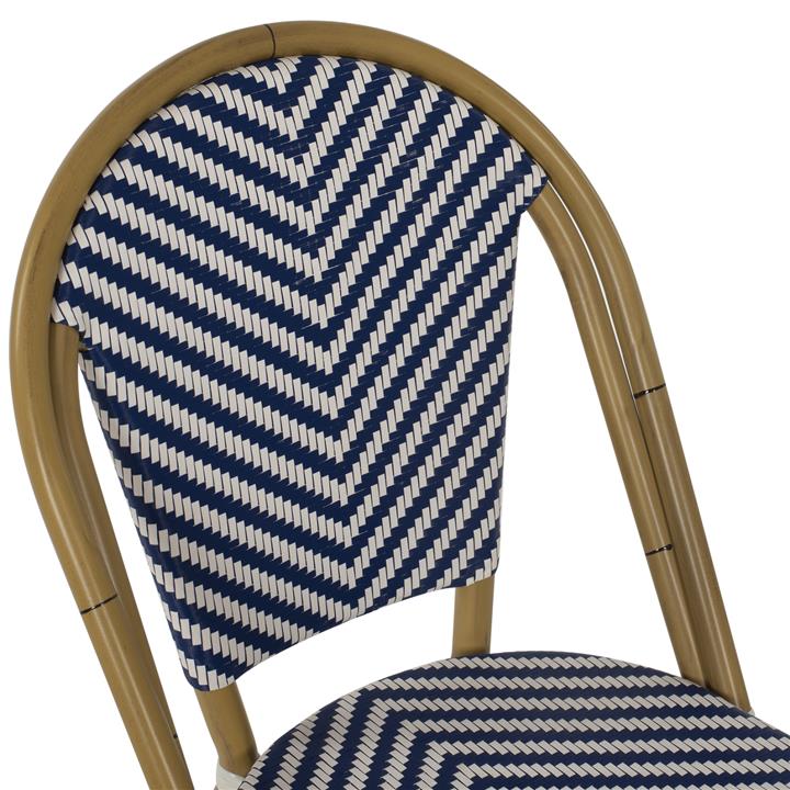 ΚΑΡΕΚΛΑ BAMBOO LOOK ΜΠΛΕ-ΛΕΥΚΟ HM5860.02 46x56x88Y εκ.