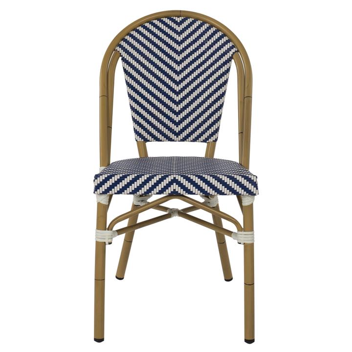 ΚΑΡΕΚΛΑ BAMBOO LOOK ΜΠΛΕ-ΛΕΥΚΟ HM5860.02 46x56x88Y εκ.