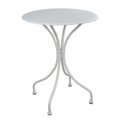TABLE ROUND METALLIC HM5104.12 IN WHITE COLOR Φ60x72Hcm.