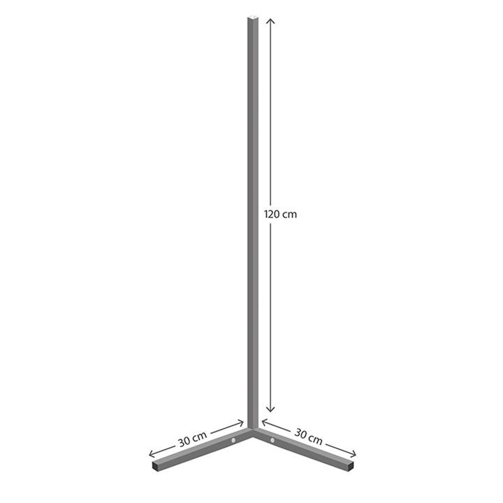 Floor lamp Esthetic  pakoworld LED black 30x2x130cm