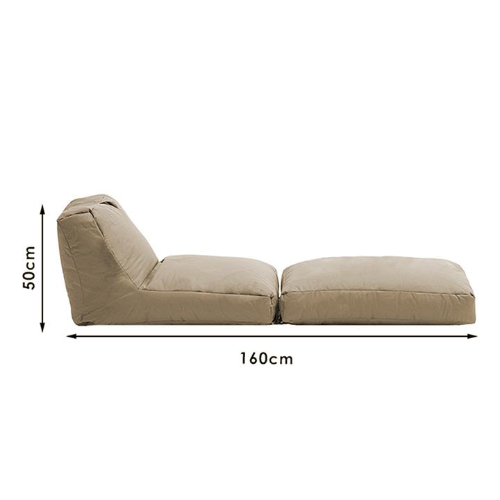 Bean bag armchair-bed Dreamy pakoworld waterproof beige