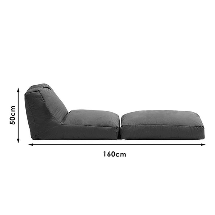 Bean bag armchair-bed Dreamy pakoworld waterproof black