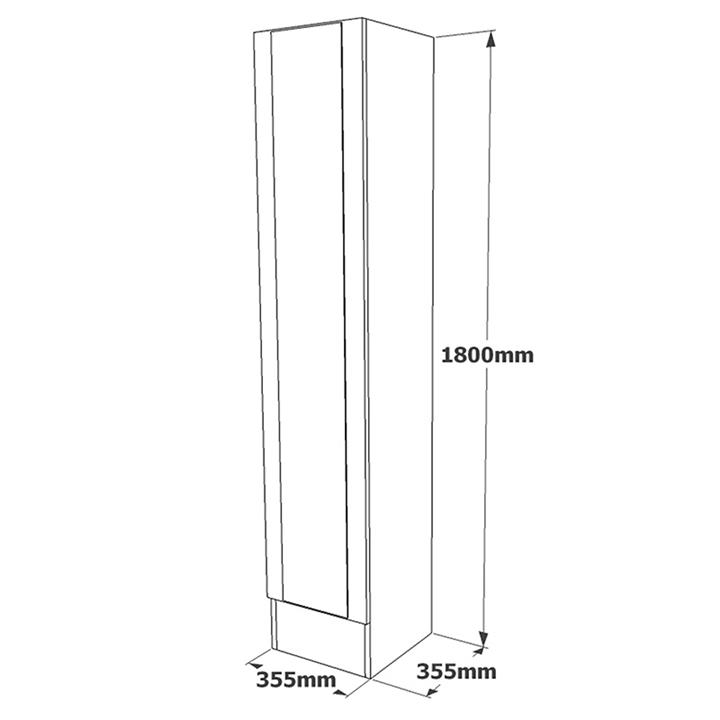 Cabinet-column Xara pakoworld sonoma 35.5x31.5x180cm